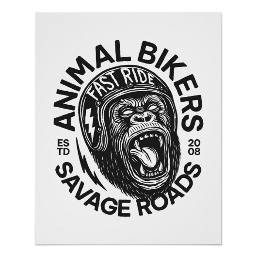 Animal Bikers ポスター (正面)