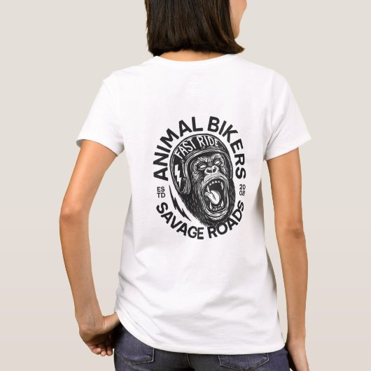 Animal Bikers Tシャツ (裏面)