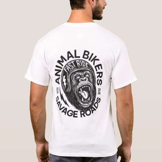 Animal Bikers Tシャツ (裏面)