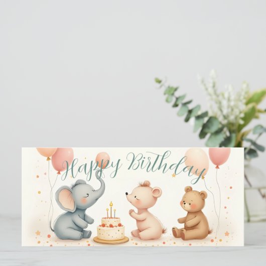 Animal Birthday Joy with Balloons (スタンド正面)