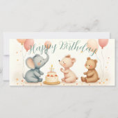 Animal Birthday Joy with Balloons (正面)