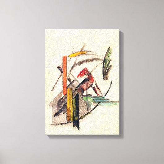 Animal by Franz Marc, Animal by Franz Marc,ヴィンテージ表 キャンバスプリント (正面)