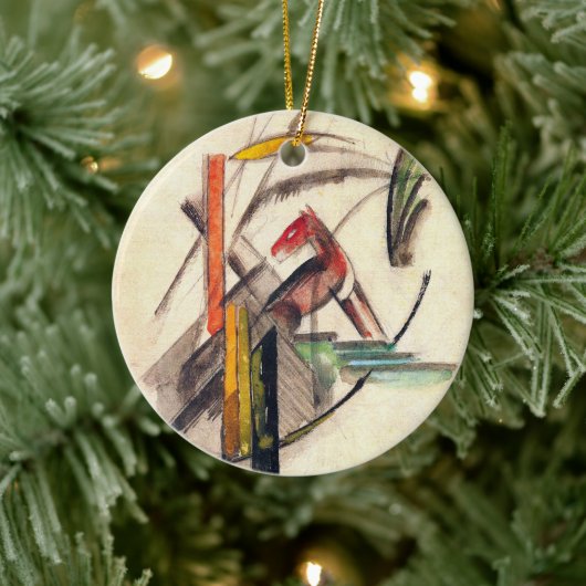 Animal by Franz Marc, Animal by Franz Marc,ヴィンテージ表 セラミックオーナメント (ツリー)