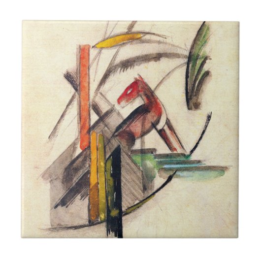 Animal by Franz Marc, Animal by Franz Marc,ヴィンテージ表 タイル (正面)