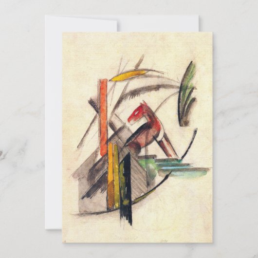 Animal by Franz Marc, Animal by Franz Marc,ヴィンテージ表 招待状 (正面)