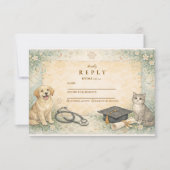 Animal Care White Coat Graduation 出欠カード (正面)