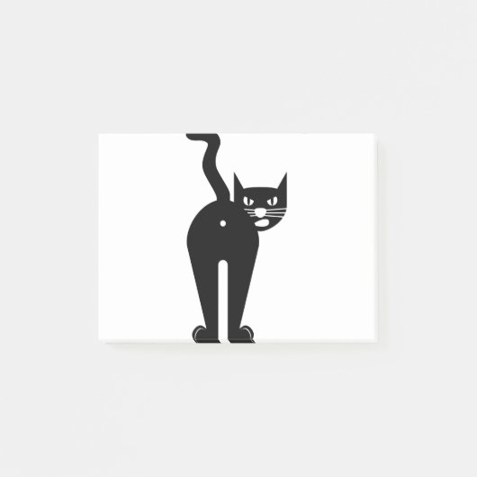 Animal Cat Mammal Silhouette ポストイット (正面)