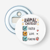 Animal Checklist Foster Love Forever Cat Dad 栓抜き (正面)