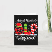 Animal Control Elf Squad Christmas Officer Matchin カード (正面)