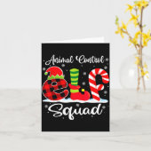Animal Control Elf Squad Christmas Officer Matchin カード (黄色い花)