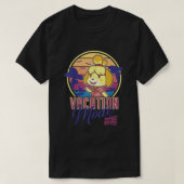Animal Crossing New Horizons Isabelle Vacation Mod Tシャツ (デザイン正面)