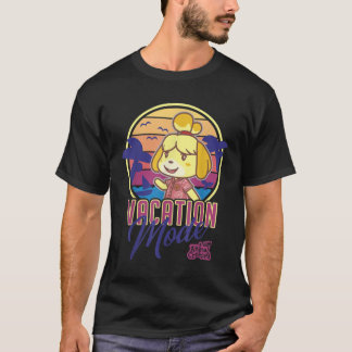 Animal Crossing New Horizons Isabelle Vacation Mod Tシャツ
