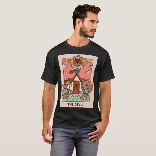 animal crossing new horizons tom nook the devil T- Tシャツ (正面フル)