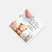 Animal Cub Bohoで赤ちゃんシャワーを待つ スタンダードカクテルナプキン (角)