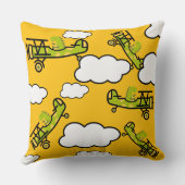 Animal Dinosaur Pilot Nursery Art クッション (裏面)