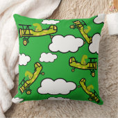 Animal Dinosaur Pilot Nursery Art クッション (ブランケット)