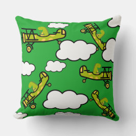 Animal Dinosaur Pilot Nursery Art クッション