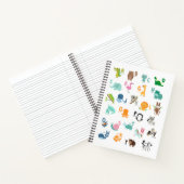 Animal Doodle Alphabet ノートブック (内部)