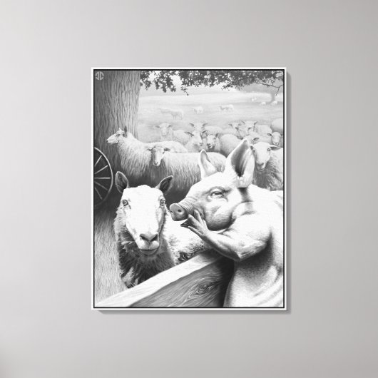 Animal Farm - Squealer キャンバスプリント (正面)