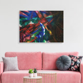 Animal Fates 1913 Franz Marc油彩画プリント キャンバスプリント (インサイチュ (リビング))