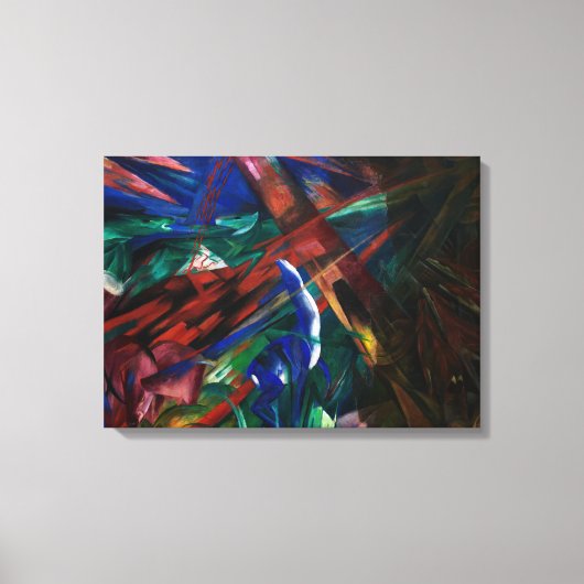 Animal Fates 1913 Franz Marc油彩画プリント キャンバスプリント (正面)