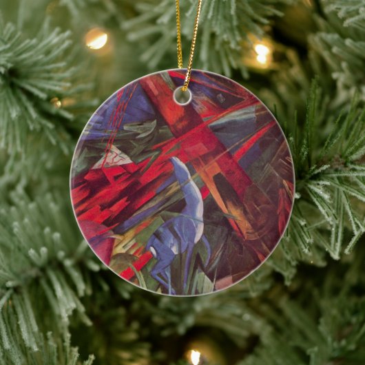 Animal Fates by Franz Marc, Cubism Artヴィンテージ セラミックオーナメント (ツリー)