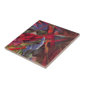 Animal Fates by Franz Marc, Cubism Artヴィンテージ タイル (側面)