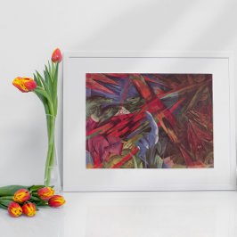 Animal Fates by Franz Marc, Cubism Artヴィンテージ ポスター