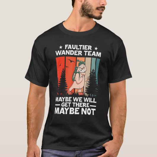 Animal Faultier Wander Team到着Sl Tシャツ (正面)