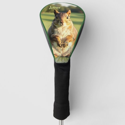 Animal Fox Squirrel Driver Head Cover ゴルフヘッドカバー (正面)