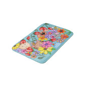 Animal Friends Among the Flowers バスマット (アングル)