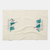 Animal Friends - Bye Buddyあなたのパパ キッチンタオル (横)