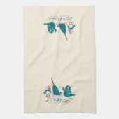 Animal Friends - Bye Buddyあなたのパパ キッチンタオル (縦)