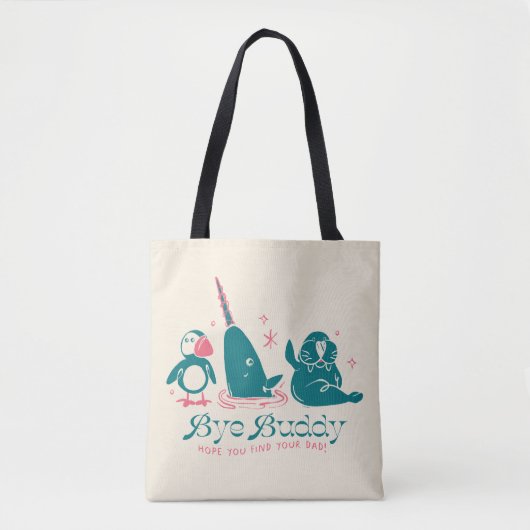 Animal Friends - Bye Buddyあなたのパパ トートバッグ (正面)