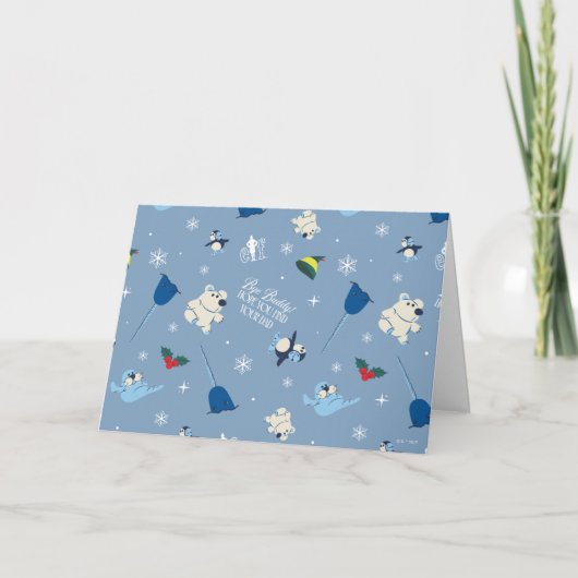 Animal Friends "Bye Buddy" Winter Pattern シーズンカード (正面)