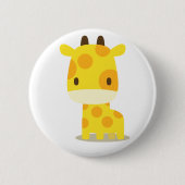 animal giraffe : pins 缶バッジ (正面)