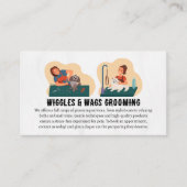 Animal Groomer Working on Pets 名刺 (正面)