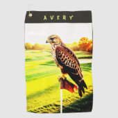 Animal Hawk  Golf Towel ゴルフタオル (正面)