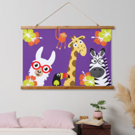 Animal Jungle Safari Home Decor 吊り下げ型タペストリー