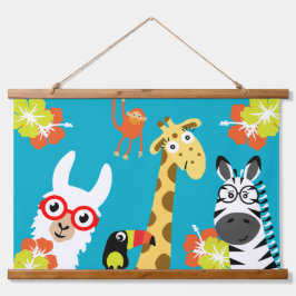 Animal Jungle Safari Home Decor 吊り下げ型タペストリー