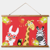 Animal Jungle Safari Home Decor 吊り下げ型タペストリー (正面3)