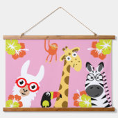Animal Jungle Safari Home Decor 吊り下げ型タペストリー (正面2)