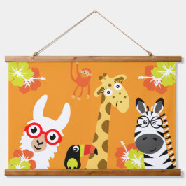 Animal Jungle Safari Home Decor 吊り下げ型タペストリー