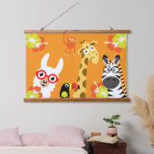 Animal Jungle Safari Home Decor 吊り下げ型タペストリー (寝室)
