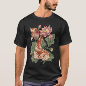 Animal Koi Fish Flowers s Tシャツ (正面)