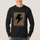 Animal Leopard Cheetah Bolt Lightning Print Tシャツ (正面)