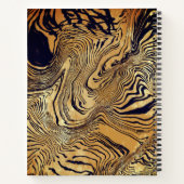Animal leopard print girly jungle spiral ノートブック (裏面)