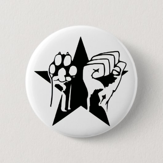 Animal Liberation Button 缶バッジ (正面)