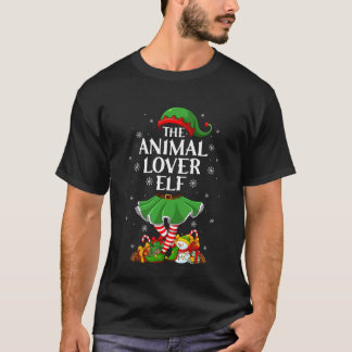 Animal Lover Elf Christmas Family Elf Squad Xmas G Tシャツ