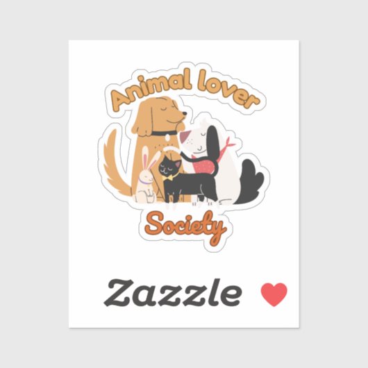 Animal Lover Society for Pet lover sticker シール (シート)
